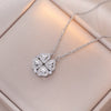 Simple Style Heart Shape Titanium Steel Inlay Rhinestones Women'S Pendant Necklace