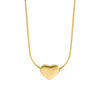 Wholesale Jewelry Simple Style Heart Shape 304 Stainless Steel 18K Gold Plated Patchwork Necklace