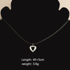 Wholesale Jewelry Simple Style Customization Laser Engraving Heart Shape Titanium Steel Plating Pendant Necklace Woven Chain