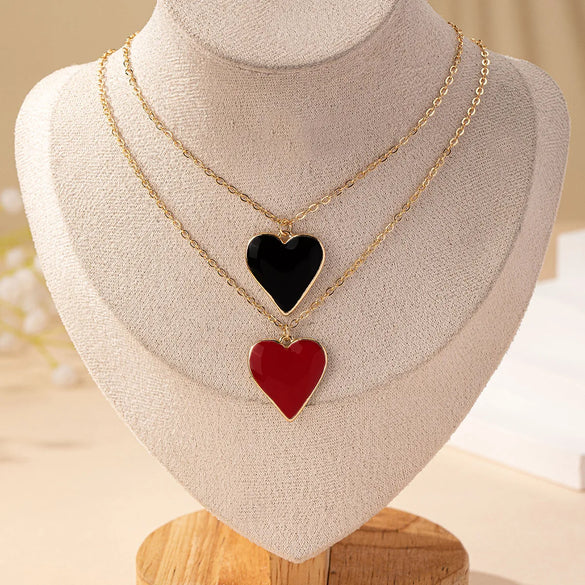 Simple Style Heart Shape Zinc Alloy Unisex Pendant Necklace