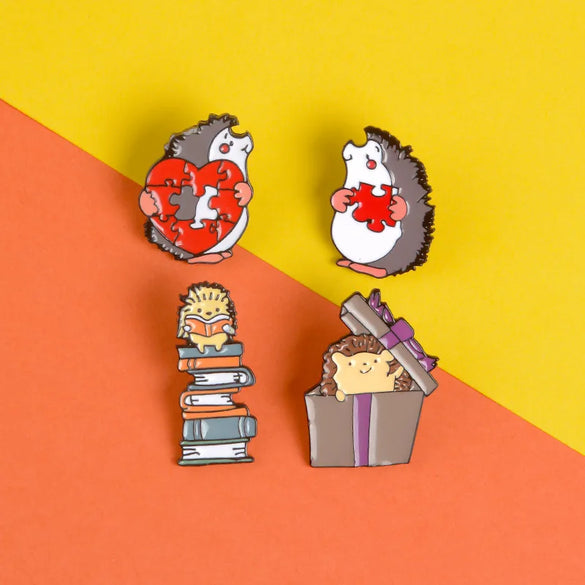 Simple Style Hedgehog Alloy Enamel Unisex Brooches