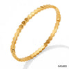 Simple Style Hexagon 304 Stainless Steel 16K Gold Plated White Gold Plated Gold Plated No Inlaid Bangle In Bulk