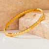 Simple Style Hexagon 304 Stainless Steel 16K Gold Plated White Gold Plated Gold Plated No Inlaid Bangle In Bulk