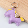 Simple Style Horse Pu Leather Women'S Bag Pendant Keychain