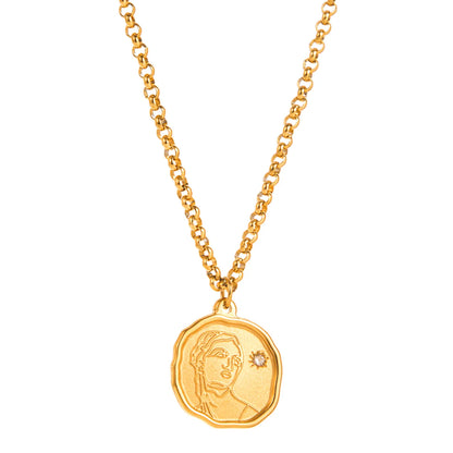 Star Moon Gold Plated