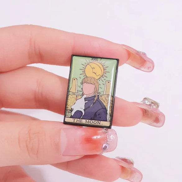 Simple Style Human Oil Painting Alloy Plating Unisex Brooches