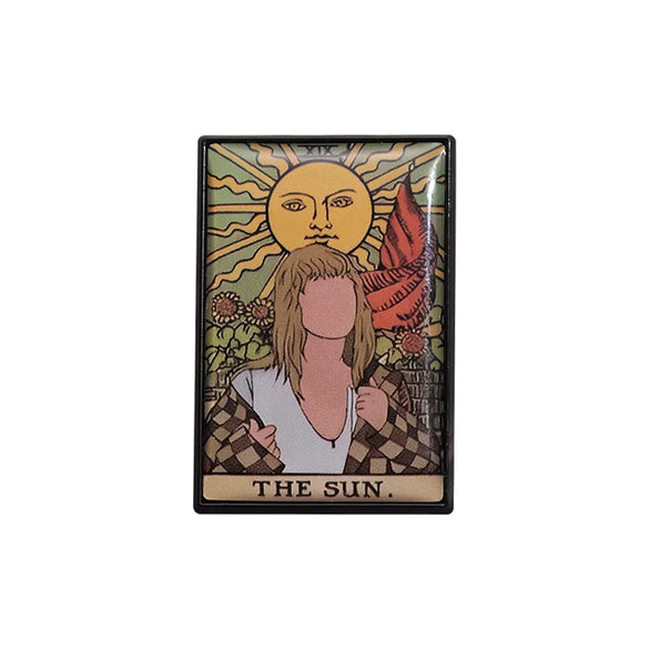 Simple Style Human Oil Painting Alloy Plating Unisex Brooches