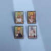 Simple Style Human Oil Painting Alloy Plating Unisex Brooches