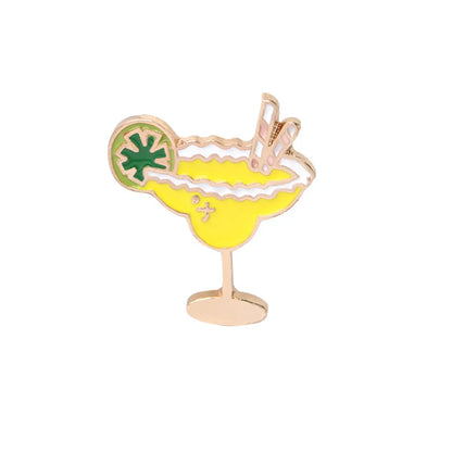 Simple Style Ice Cream Coconut Tree Flamingo Alloy Enamel Unisex Brooches