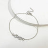Simple Style Infinity Artificial Gemstones Alloy Wholesale Anklet