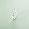 Simple Style Infinity Sterling Silver Plating Open Ring