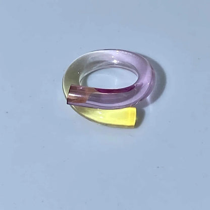 Simple Style Irregular Arylic Resin Women'S Rings