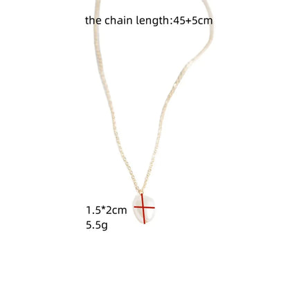 Simple Style Irregular Freshwater Pearl Brass Plating 14k Gold Plated Pendant Necklace