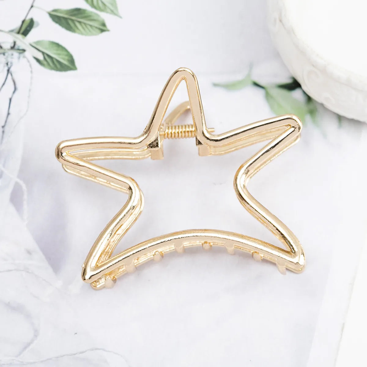 Simple Style Irregular Metal Plating Hair Clip Hair Claws