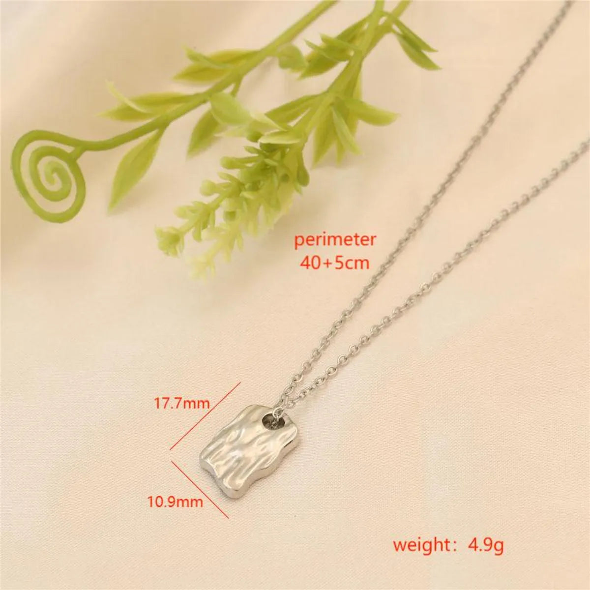 Simple Style Irregular Stainless Steel Plating 18k Gold Plated Pendant Necklace