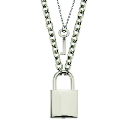 Simple Style Key Lock Alloy Men'S Pendant Necklace