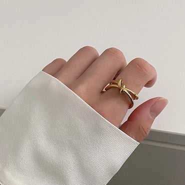 Simple Style Korean Style Geometric Copper Plating Rings