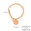 Simple Style Korean Style Round Heart Shape Lines 304 Stainless Steel 18K Gold Plated Bracelets In Bulk