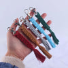 Simple Style Korean Style Solid Color Cotton Unisex Bag Pendant Keychain