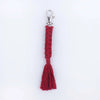 Simple Style Korean Style Solid Color Cotton Unisex Bag Pendant Keychain