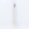 Simple Style Korean Style Solid Color Cotton Unisex Bag Pendant Keychain