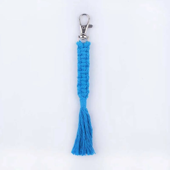 Simple Style Korean Style Solid Color Cotton Unisex Bag Pendant Keychain