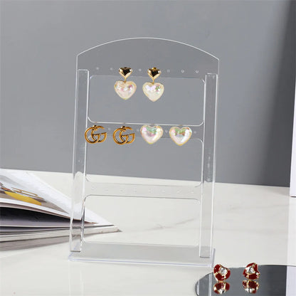 Simple Style L Shape Arylic Jewelry Rack