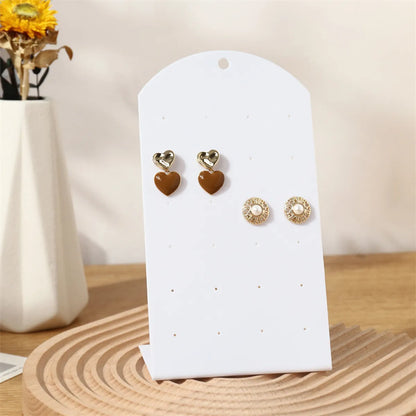 Simple Style L Shape Plastic Jewelry Rack