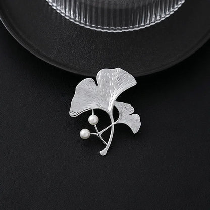 Simple Style Leaf Alloy Plating Women'S Brooches