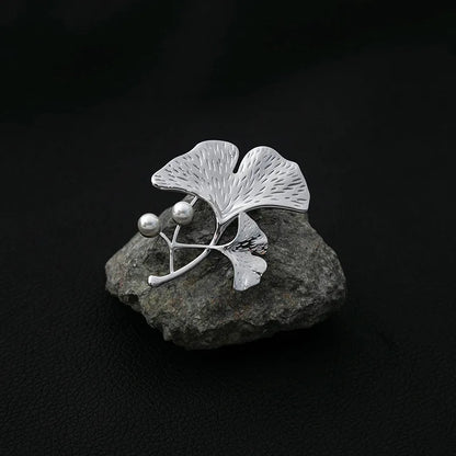 Simple Style Leaf Alloy Plating Women'S Brooches