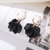 Simple Style Leaf Arylic Plating Gold Plated Women'S Drop Earrings