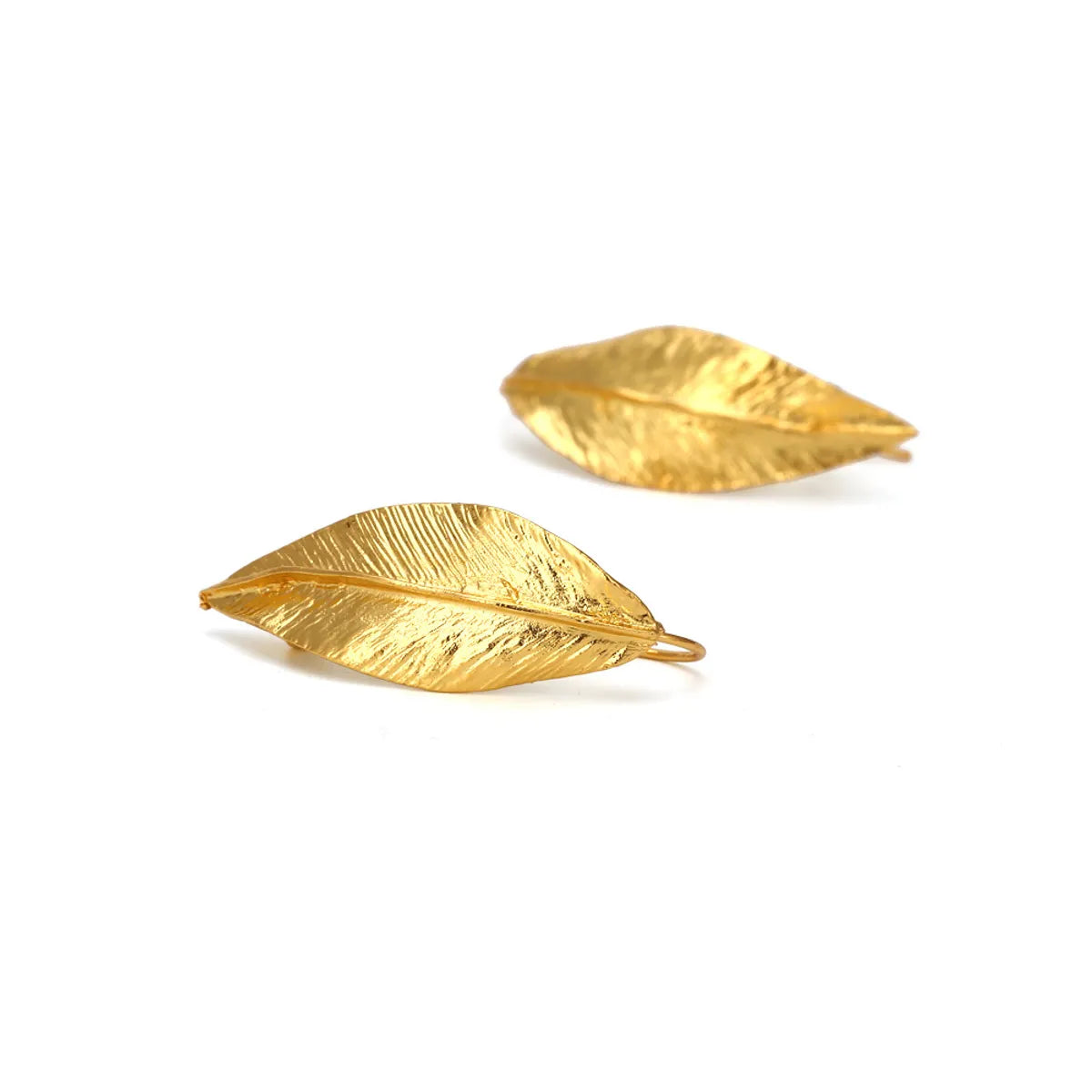 Simple Style Leaves Alloy Plating Women'S Earrings 1 Pair