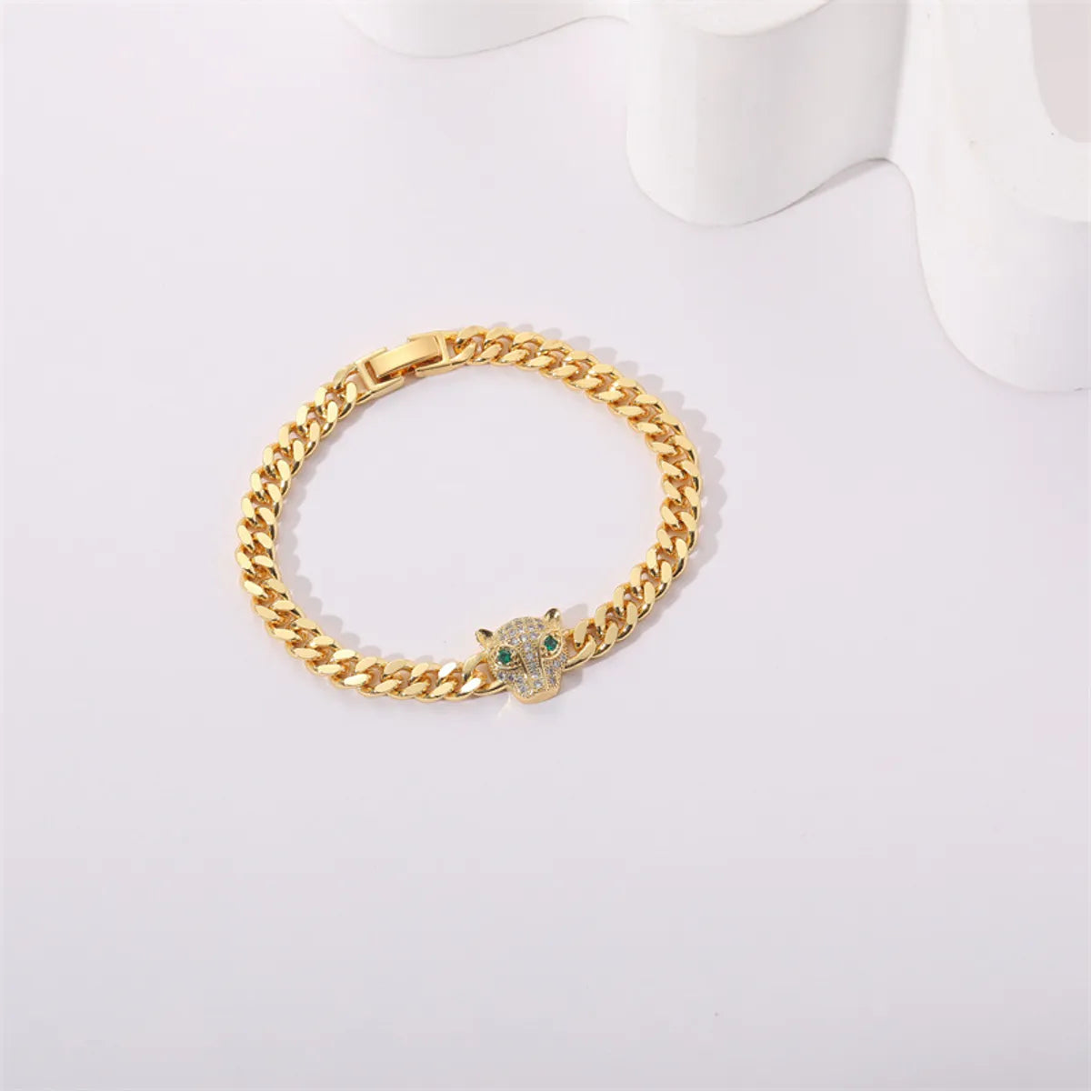 Simple Style Leopard Copper Plating Bracelets 1 Piece