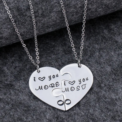 Simple Style Letter 304 Stainless Steel Unisex Pendant Necklace