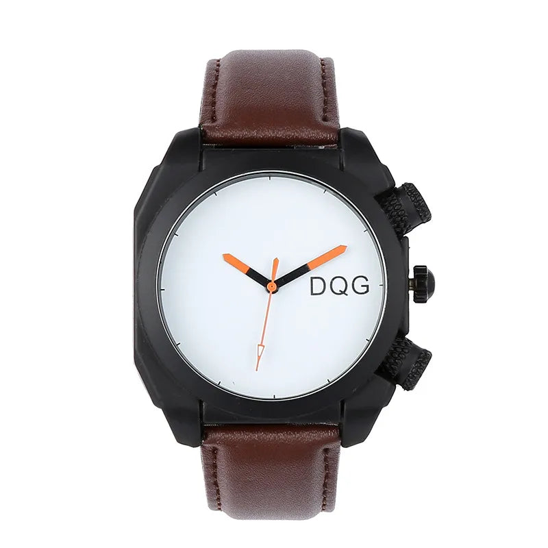 Simple Style Letter Buckle Quartz Men'S Watches