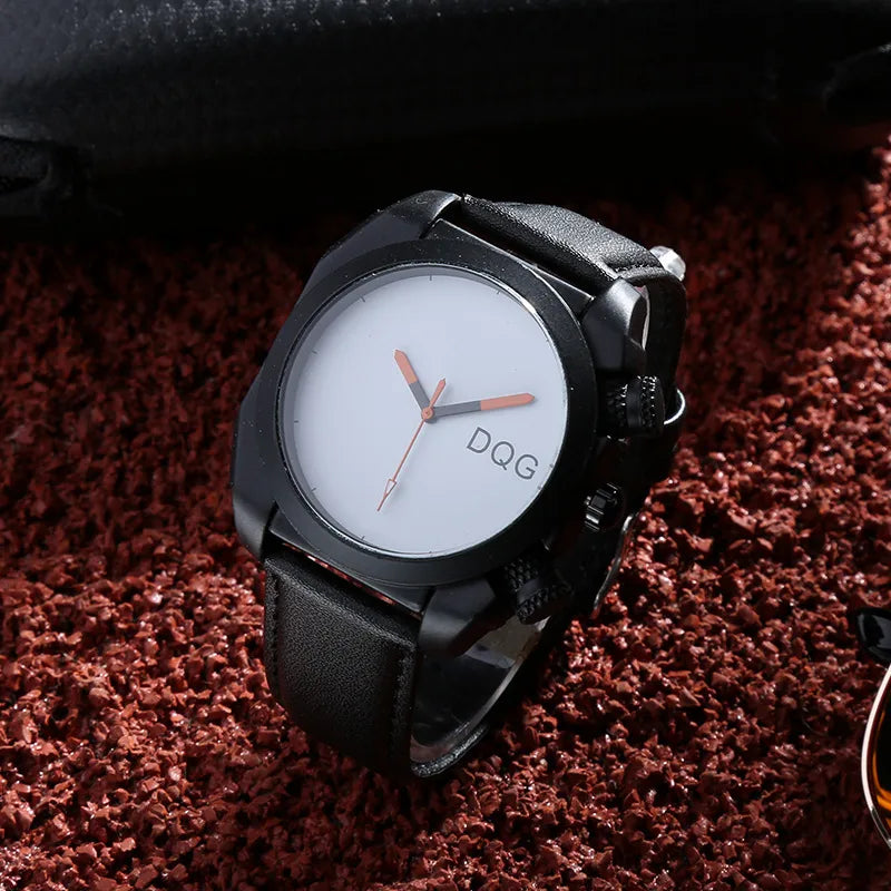 Simple Style Letter Buckle Quartz Men'S Watches