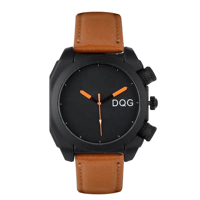 Simple Style Letter Buckle Quartz Men'S Watches