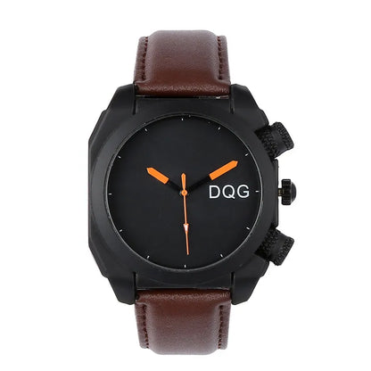 Simple Style Letter Buckle Quartz Men'S Watches