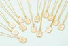 Simple Style Letter Copper Pendant Necklace Plating Inlay Zircon Copper Necklaces