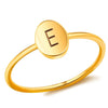 Simple Style Letter Copper Plating Rings