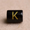 1 Piece Glass Letter Satin Beads