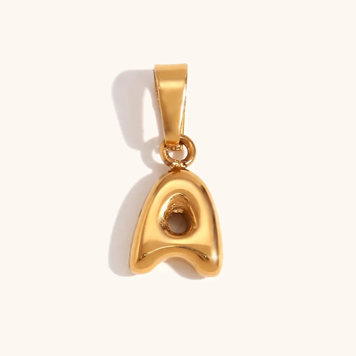 1 Piece Stainless Steel 18K Gold Plated Polished Pendant