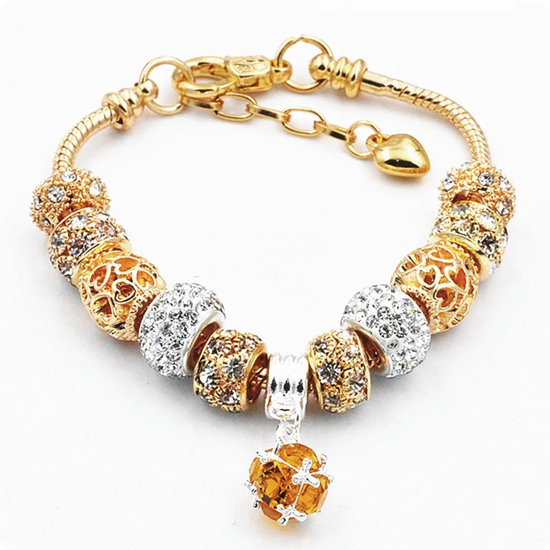 Simple Style Letter Heart Shape Diamond Alloy Wholesale Bracelets