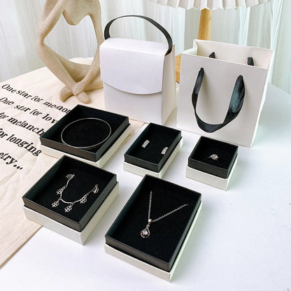 Simple Style Letter Paper Jewelry Boxes