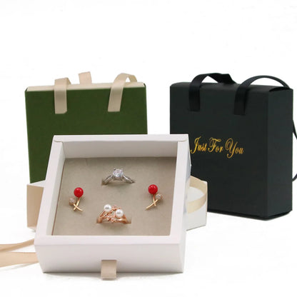 Simple Style Letter Paper Jewelry Boxes