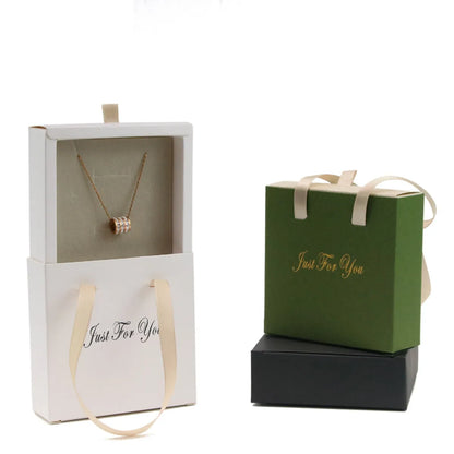 Simple Style Letter Paper Jewelry Boxes