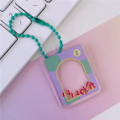 Simple Style Letter Plastic Printing Women'S Keychain