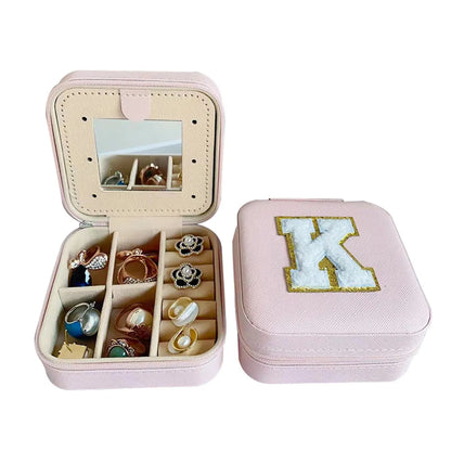 Simple Style Letter Pu Leather Flannel Wholesale Jewelry Boxes