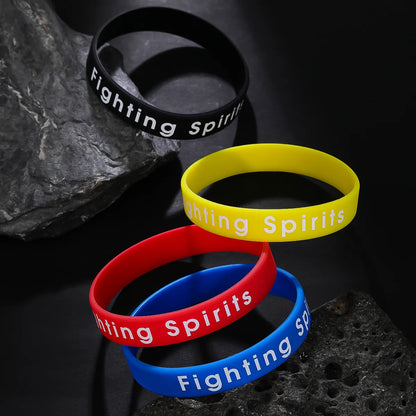 Simple Style Letter Silica Gel Wholesale Wristband