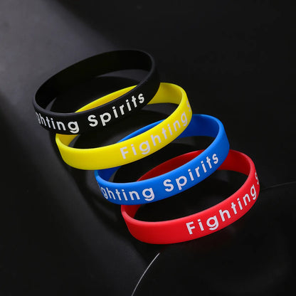 Simple Style Letter Silica Gel Wholesale Wristband